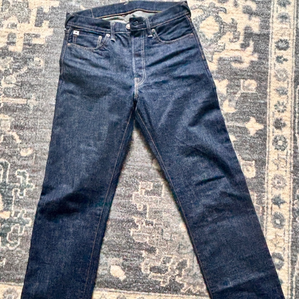 45R (45rpm) selvedge denim